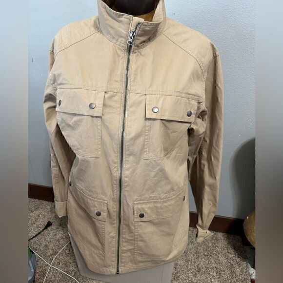 Columbia Women’s Medium Beige Jacket with Pockets - Picture 1 of 8